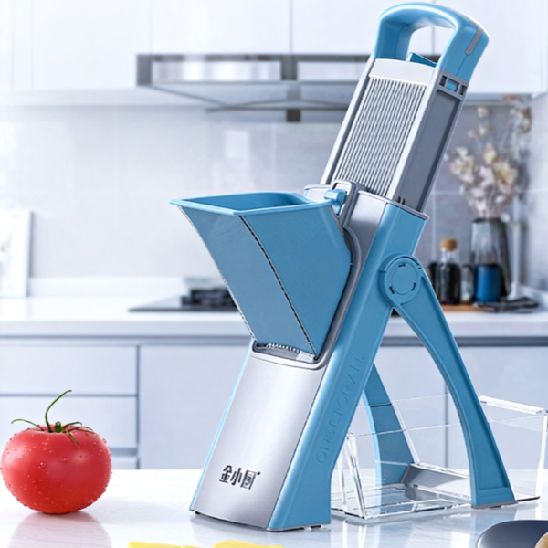 Coupe-légumes multifonctionnel électrique - Découpe en cubes, en lanières, en tranches - Machine idéale pour les pommes de terre et autres légumes - Outil de cuisine pratique pour une utilisation domestique et professionnelle